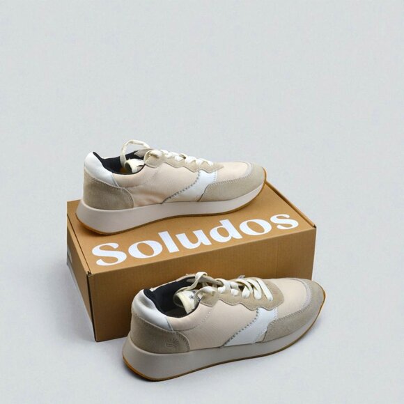Soludos Paradiso Retro Sneakers | Size 8 Multi/Tan - Picture 1 of 8